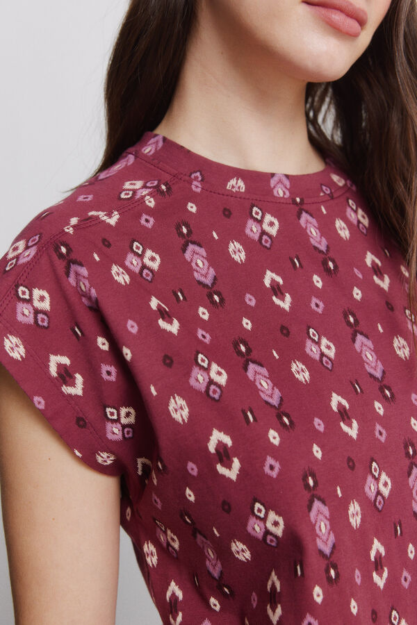 Springfield Straight high-rise jeans printed