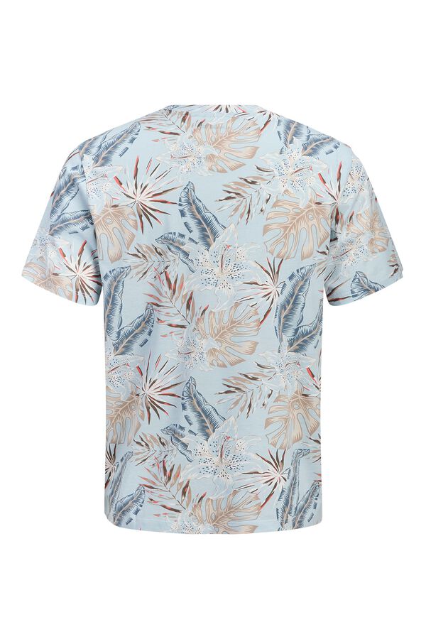 Jack & Jones Printed regular fit T-shirt blue
