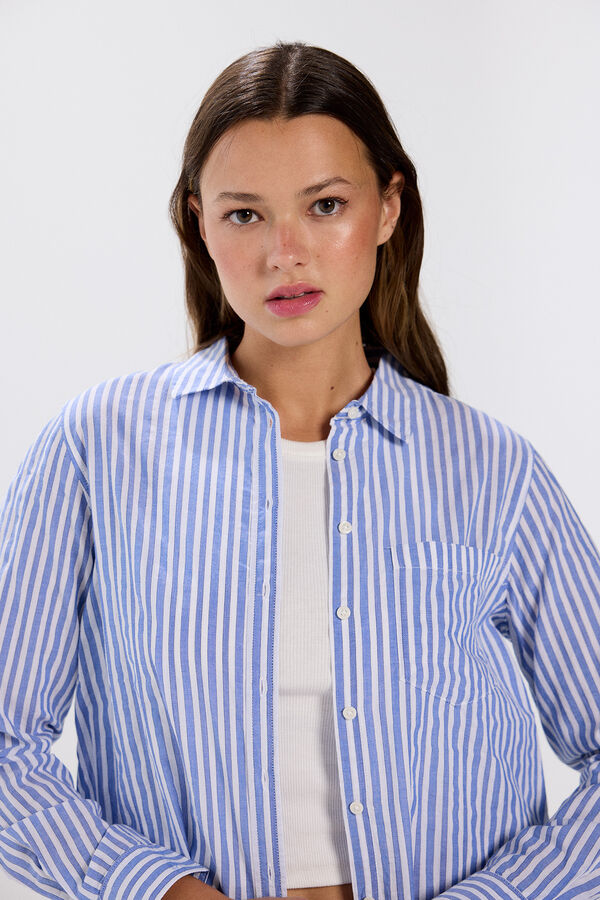 Springfield Textured striped blouse print