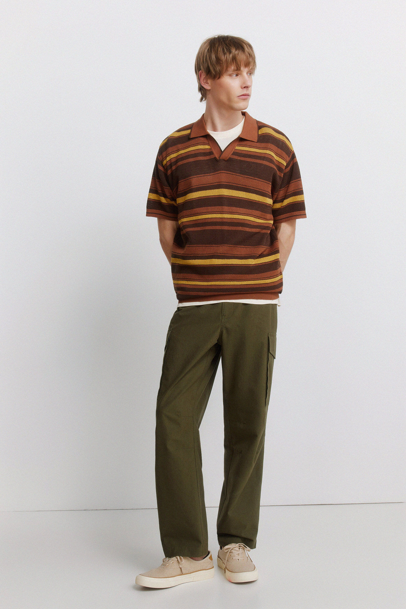 Springfield Straight fit cargo trousers