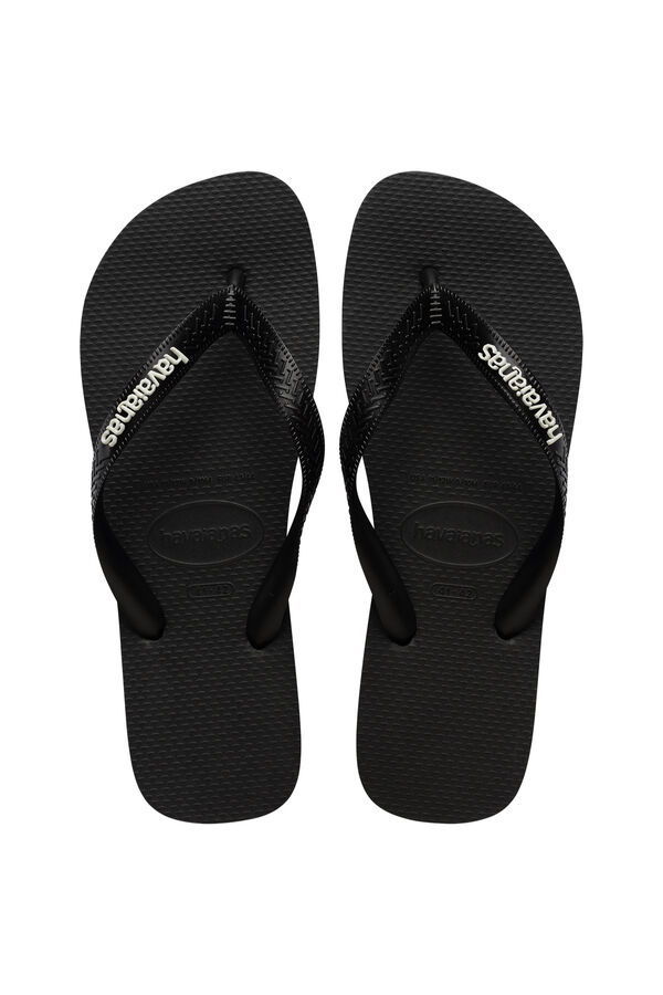 Havaianas Chanclas planas goma negro