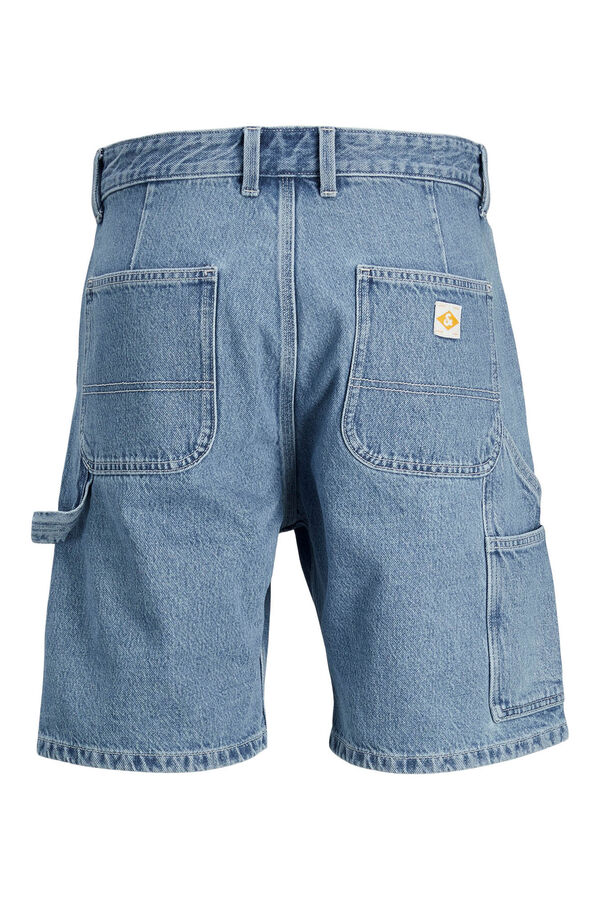 Springfield Pantalón corto de corte holgado azul medio