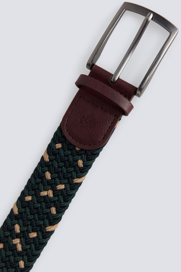 Springfield Multicoloured braided belt green