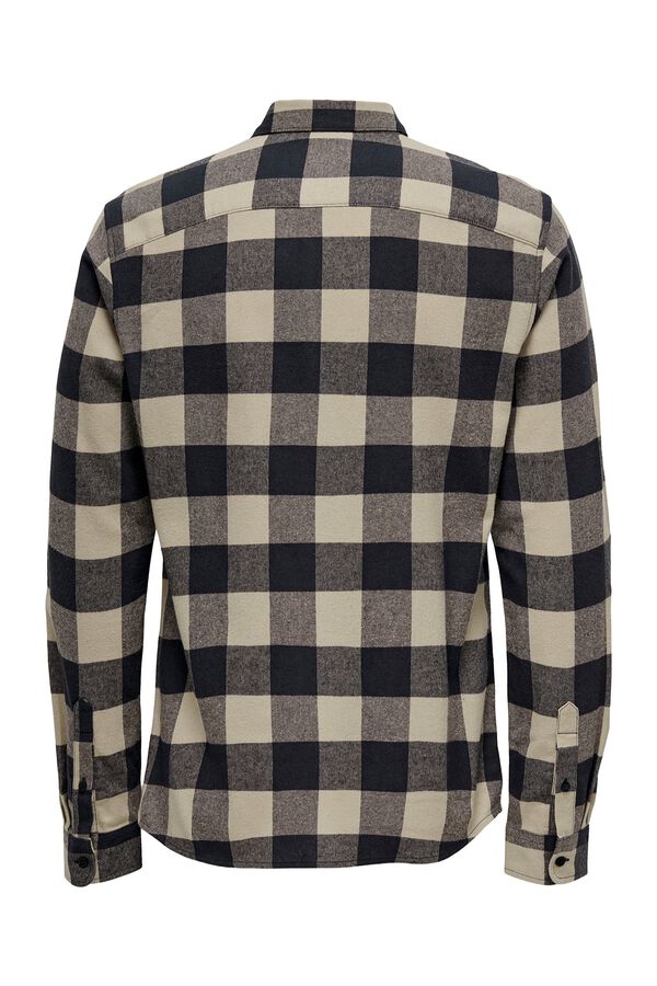 Only & Sons Plaid slim fit shirt blue
