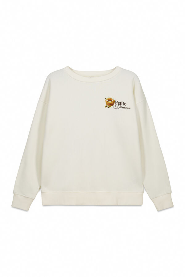Springfield Sweatshirt Caf&eacute; boheme branco