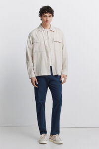 Springfield Washed 5-pocket slim fit trousers