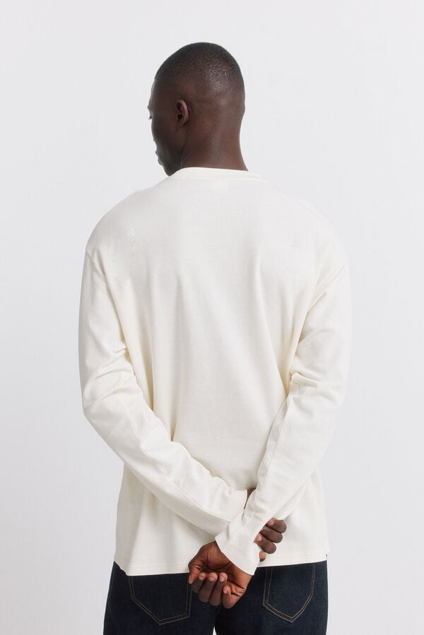 Springfield Majica od pikea dugih rukava Bež