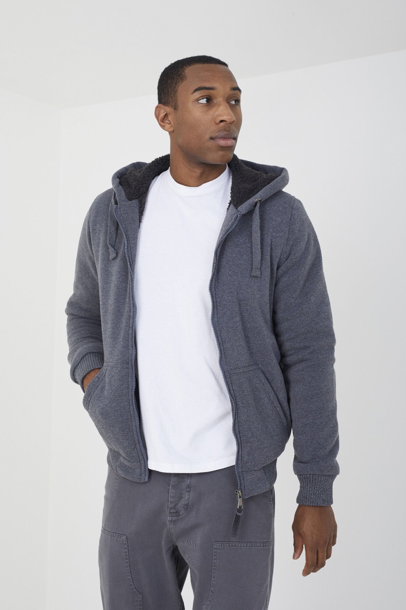 Brave Soul Sudadera con capucha y borrego