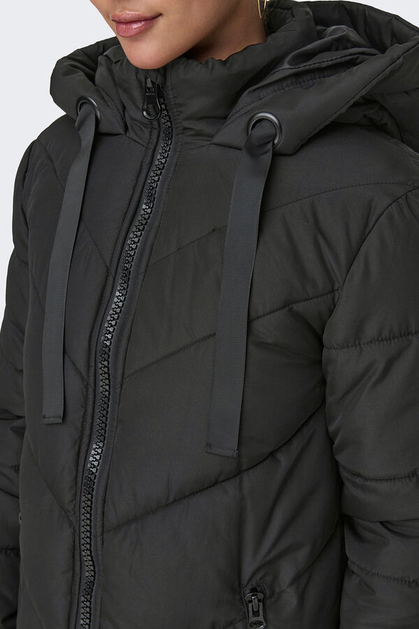 JDY Puffer coat black