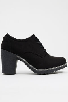 Springfield Heeled platform lace-up shoe black