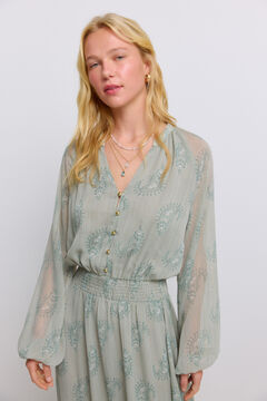 Springfield Honeycomb print midi dress