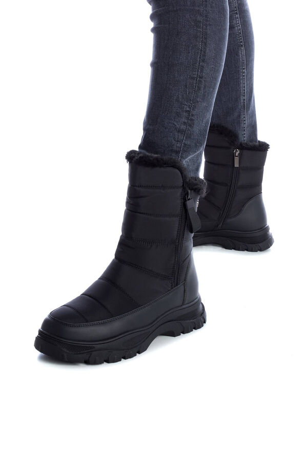Springfield Women's Black Textile Ankle Boot  black
