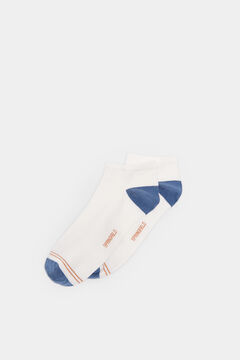 Springfield Basic-Socken knöchelhoch Kontrast blanco