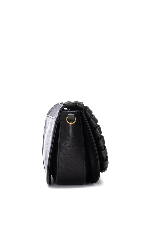 Refresh Mala de ombro com fecho de aba preto