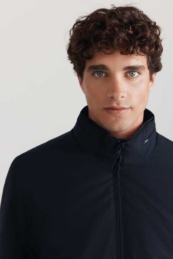 Springfield Puffer technical jacket blue
