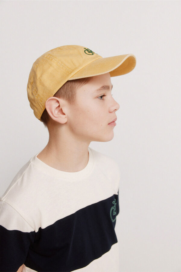 Springfield Kids Gorra logo bordado ni&ntilde;o amarillo