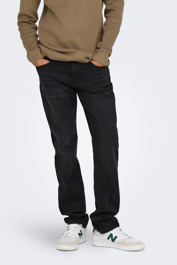 Only & Sons Regular fit jeans black