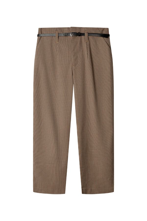 Springfield Pantalone krojački stil sa kai&scaron;em Siva