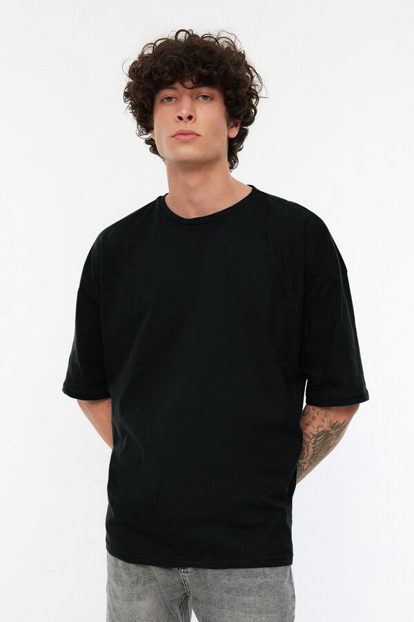 Trendyol Short-sleeved T-shirt black