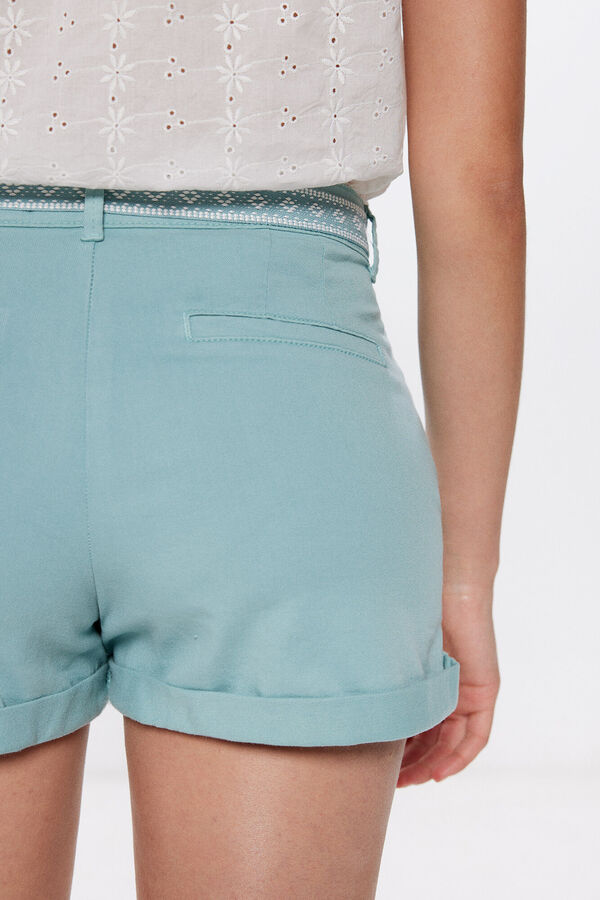 Springfield Belted chino shorts blue