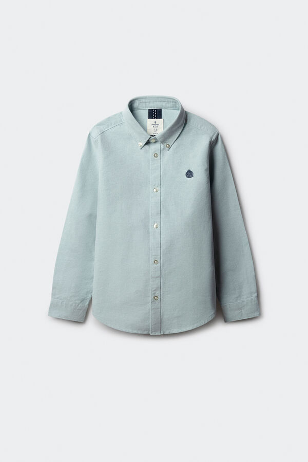 Springfield Kids Camisa de menino com cotoveleiras verde