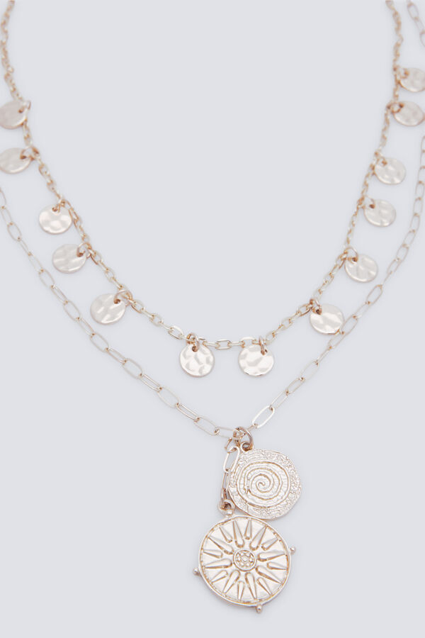 Springfield Golden coin necklace printed