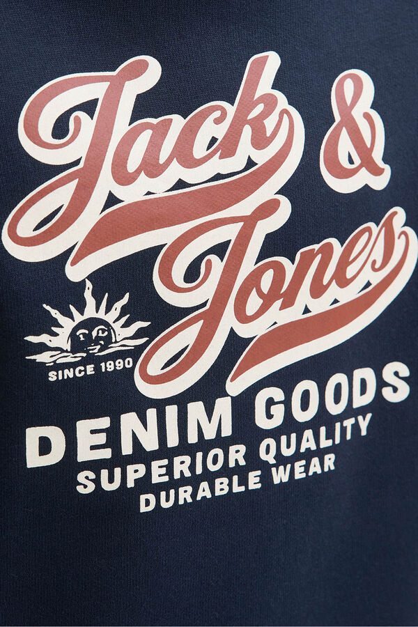 Jack & Jones Junior Sudadera logo grande azul