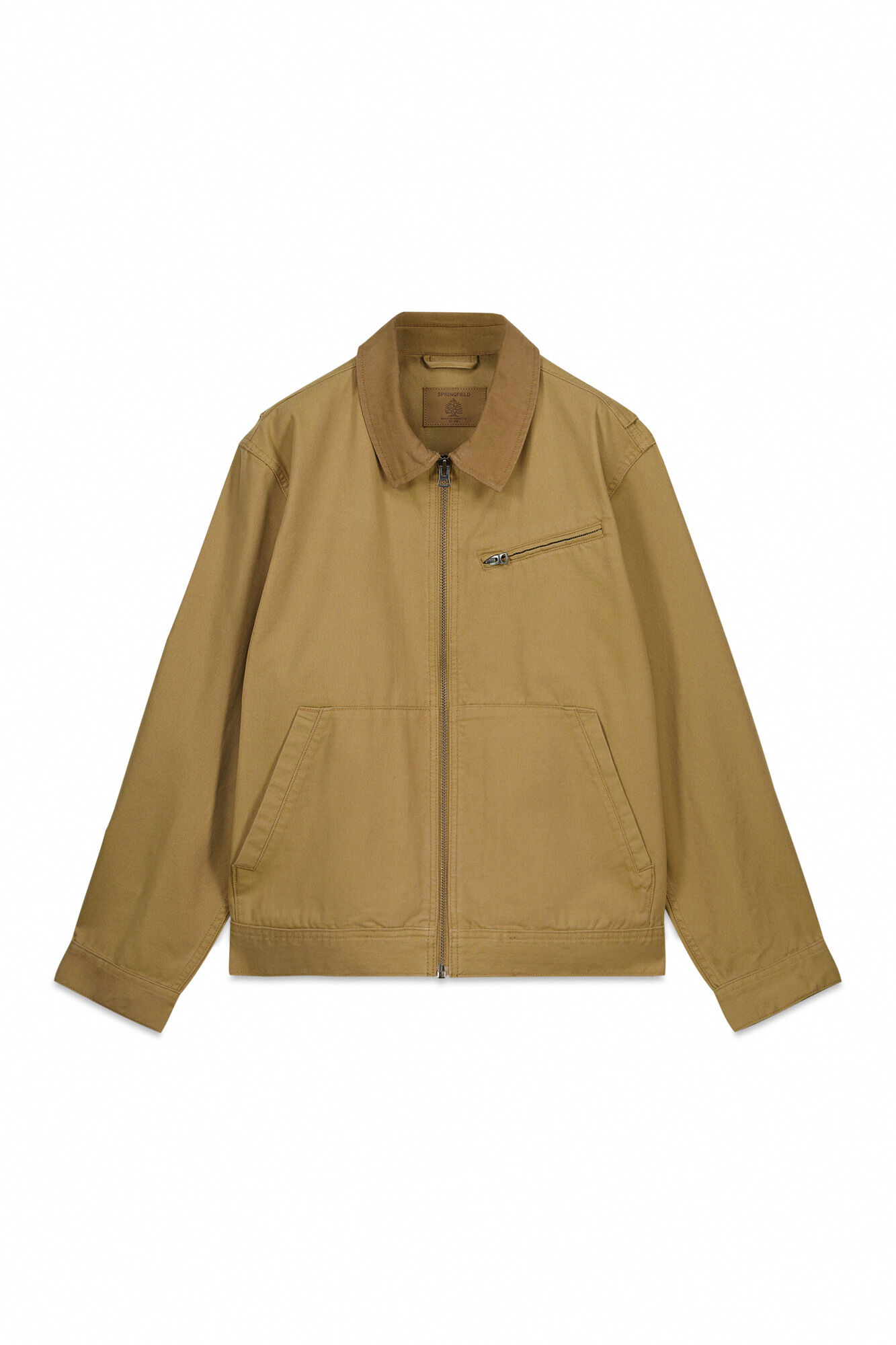 Springfield Cotton contrast washed jacket