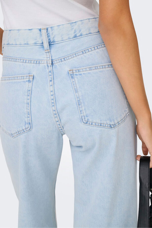 Only Cal&ccedil;as jeans de perna larga  azul