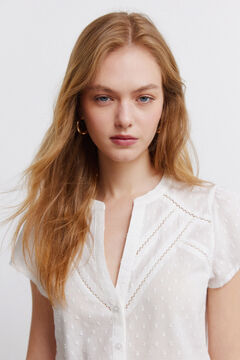 Springfield Blouse oxford en dentelle