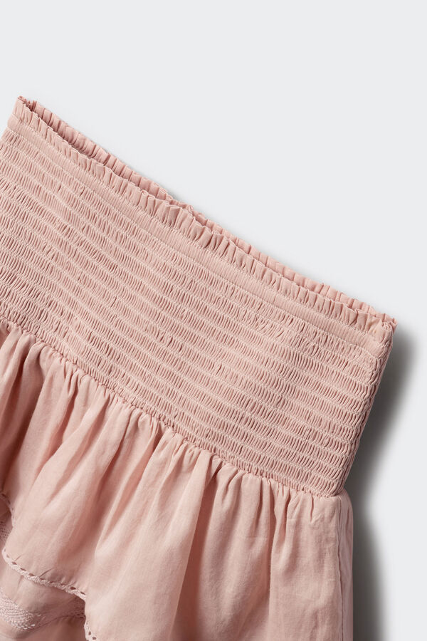 Springfield Kids Saia de folhos para menina rosa