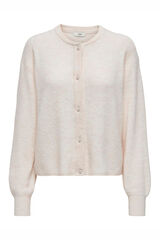 JDY Cardig&atilde; de manga comprida  cru