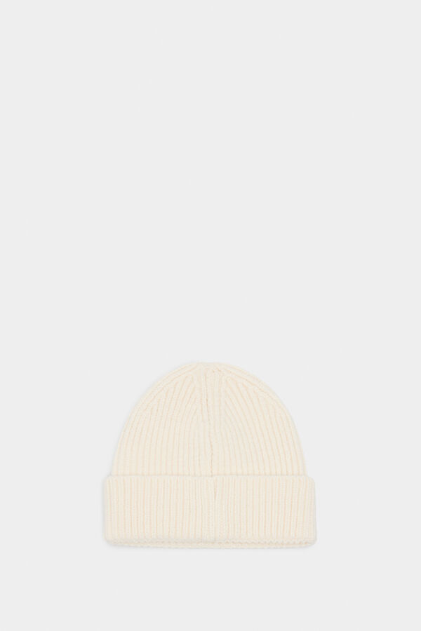 Springfield Gorro beanie básico canelado cru