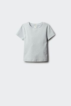 Springfield Kids Camiseta manga corta rib flores ni&ntilde;a