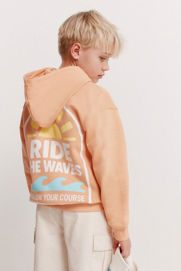 Springfield Kids Sudadera ride waves ni&ntilde;o naranja