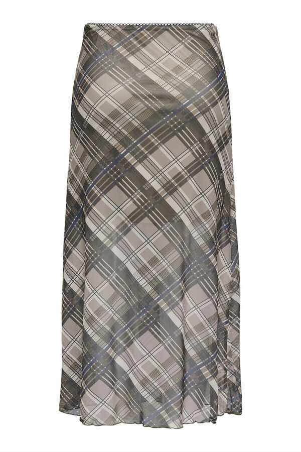 Only Chiffon midi skirt  Braon