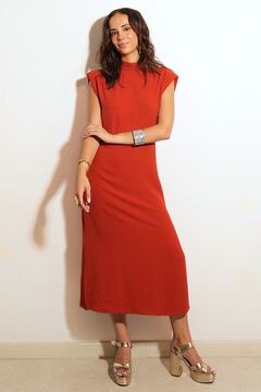 Cul Sac Midi dress with shoulder pads