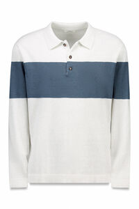 Springfield Striped polo shirt neck jumper