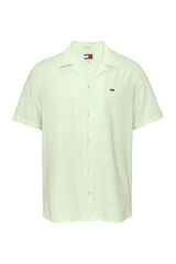 Springfield Camisa con lino Tommy Jeans verde
