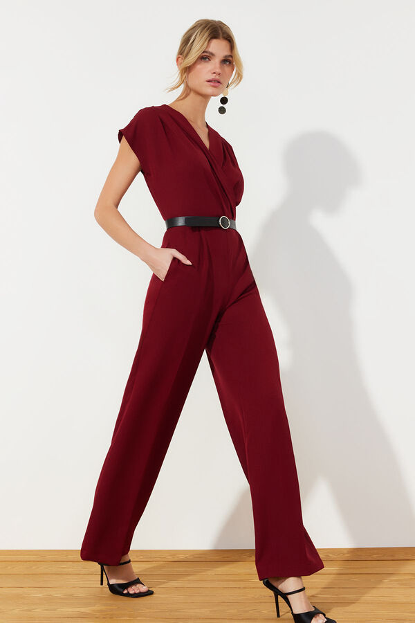 Trendyol Crossover jumpsuit Bordo