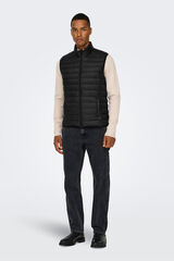 Only & Sons Lightweight puffer gilet black