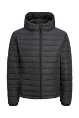 Springfield Quilted hooded jacket black