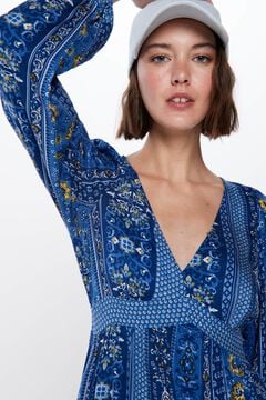 Springfield Blue borders midi dress