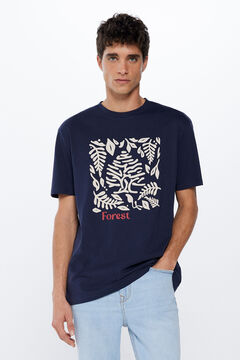 Springfield T-shirt árvore azul