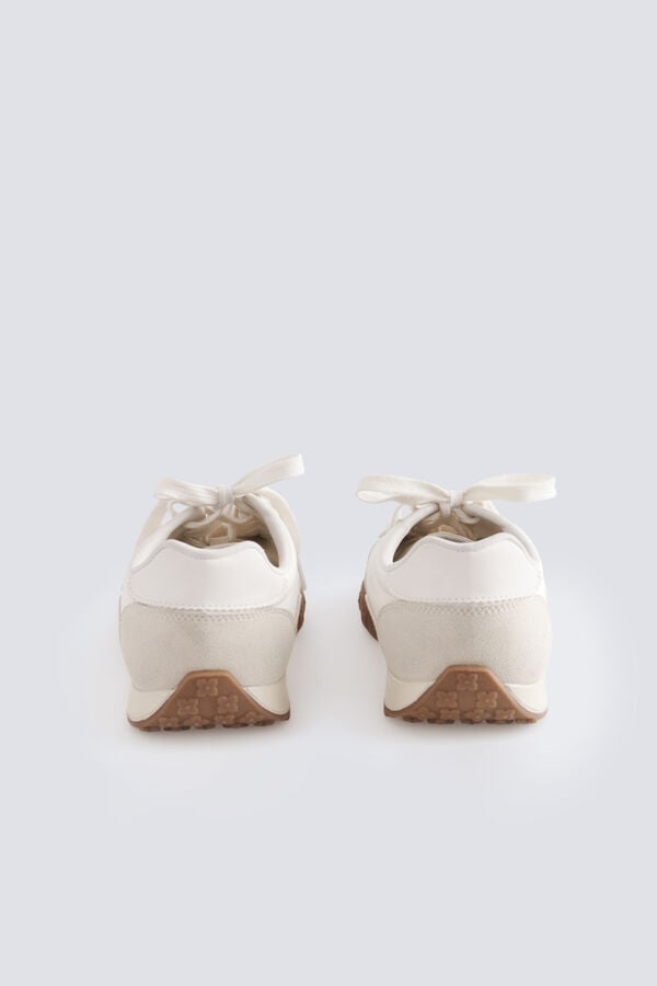 Springfield Glitter star sneakers white