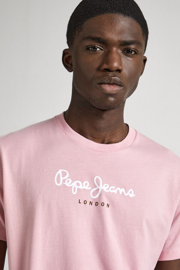 Springfield T-shirt Básica Com Logo rosa