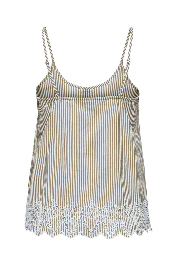 Only Top detalles bordados nude