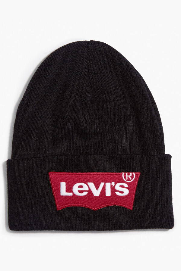 Levi's M&uuml;tze Oversized Batwing Beanie Schwarz