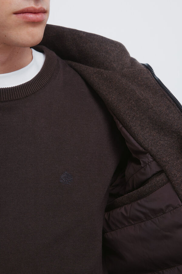 Springfield Long wool -effect parka nude