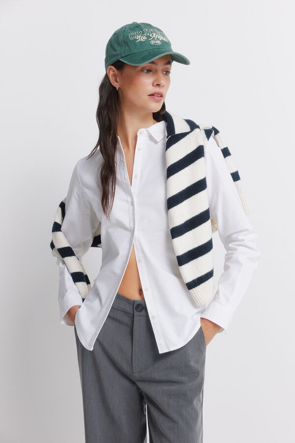 Springfield Oxford cotton shirt white